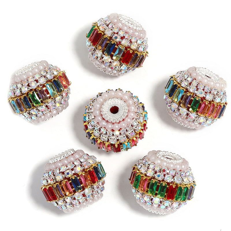 Wholesale 15pcs Heavy Duty Square Rhinestone Chain Alloy Beads